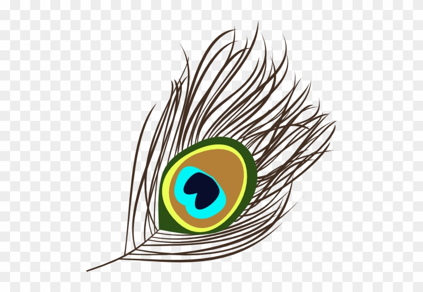 Peacock Feather Transparent - Peacock Feather Vector Png #599026