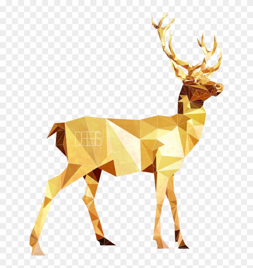 Low Poly Deer By Sabrinadeets - Low Poly Animals Png #599227
