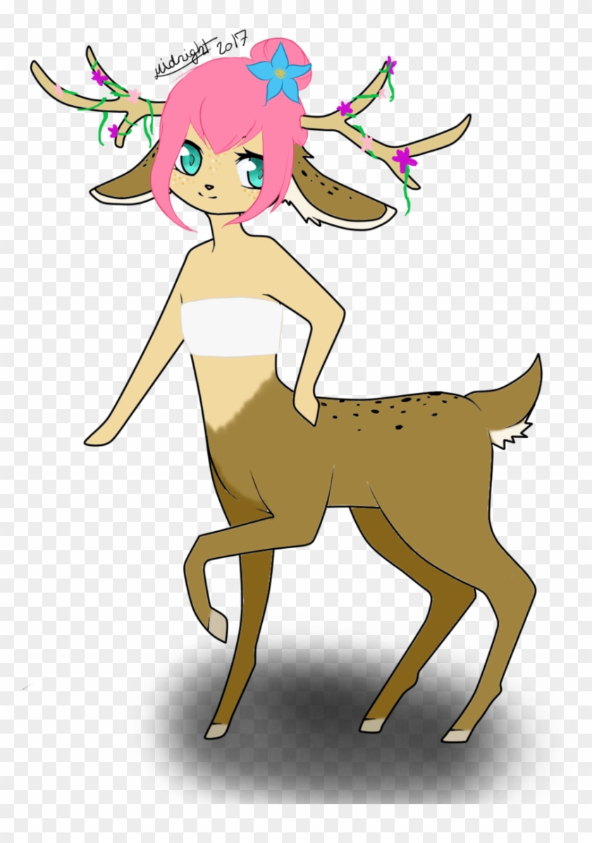 Deer Centaur Adoptable By Xmidnight Nightmarex Deer - Cartoon #599263