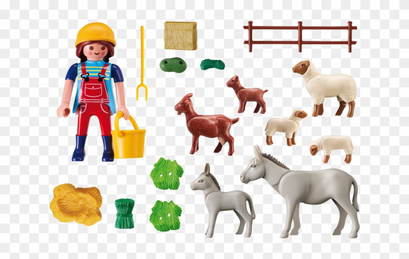 Playmobil Country 6133 Farm Animal Pen Pop Toys Rh - Playmobil 6133 Farm Animal Pen (dolls And Playsets) #599291