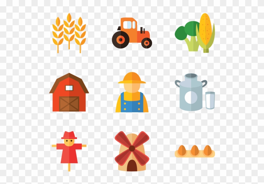 Green Farm Icons Vector - Farm Icon #599296