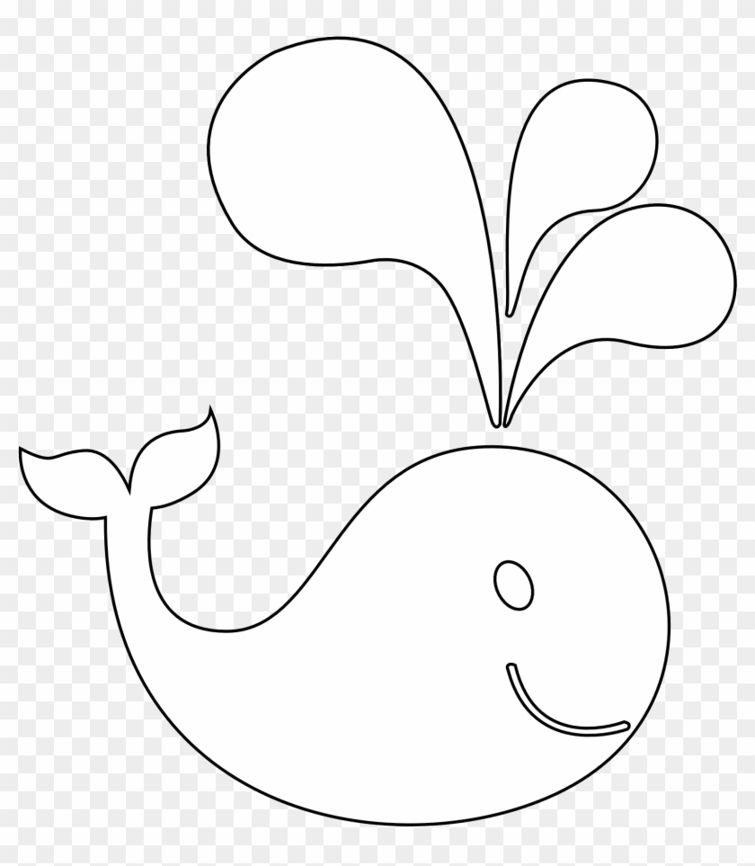 Adobe Illustrator Clipart Px Free Download - Black And White Image Whale #599305