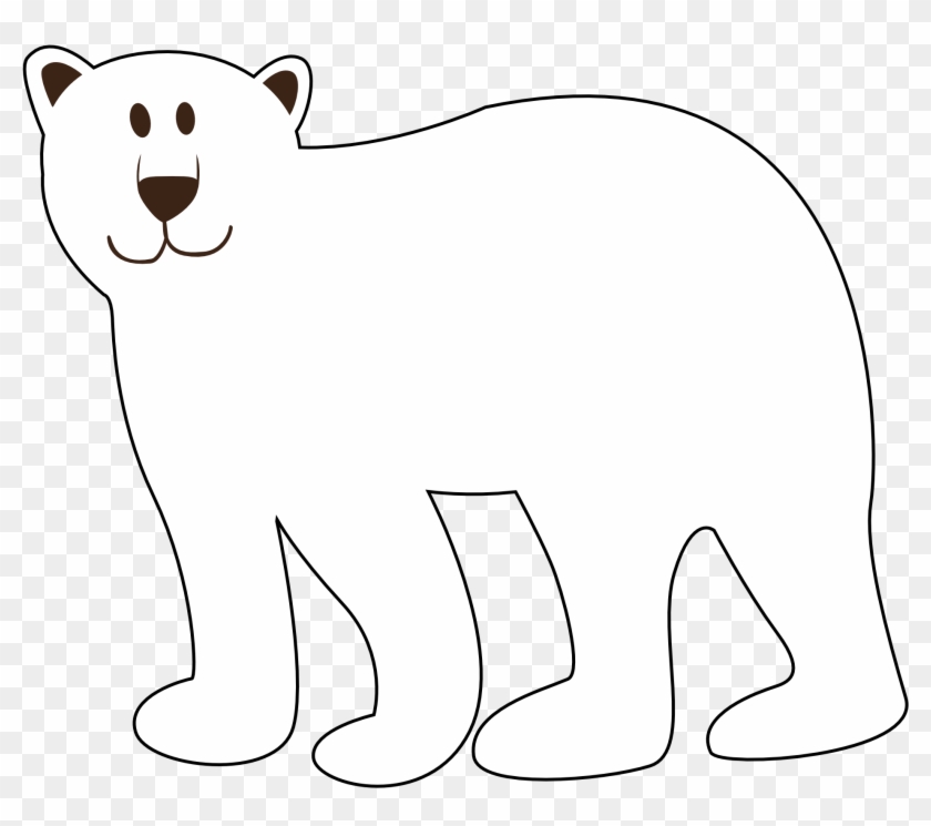 Standing Bear Clipart - Polar Bear Clip Art #599390