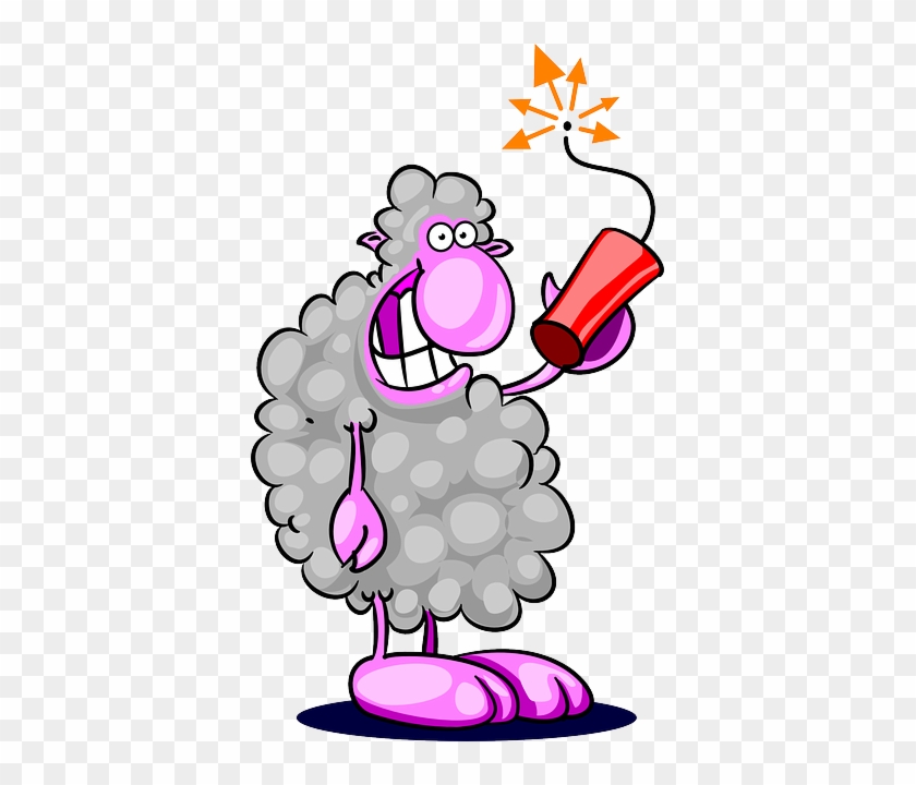 Sheep, Crazy, Animal, Explosive, Blow, Blow Up, Blast - Sheep #599531