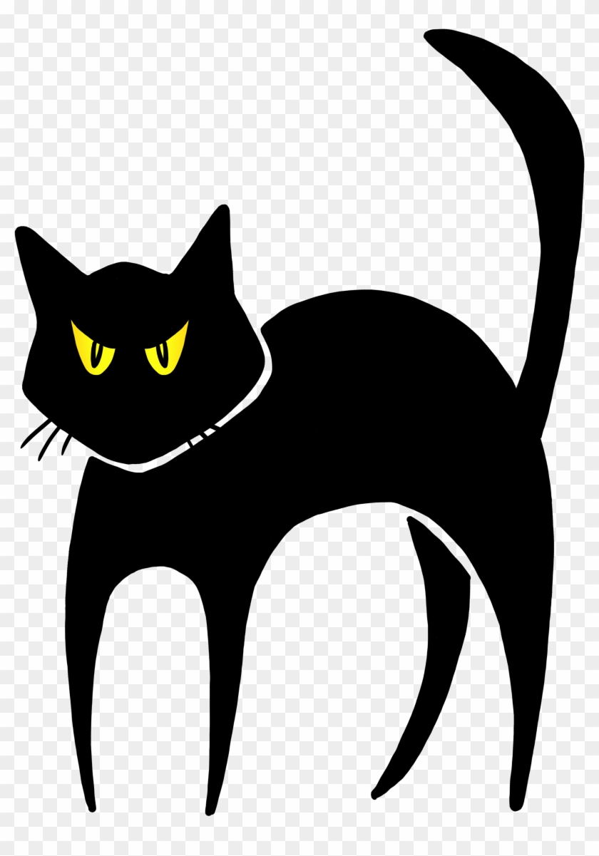 Halloween Black Cat Clipart - Halloween Black Cay #599551