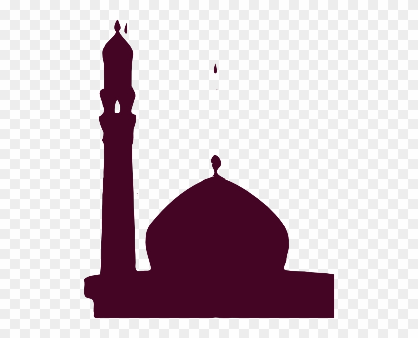 Mesjid Magenta Clip Art At Clker - Clip Art Masjid #599642