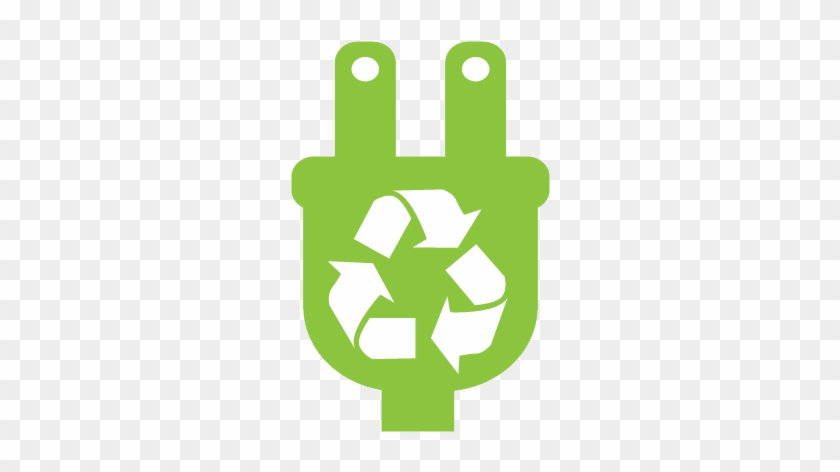 Electronic Recycling - Recycle White Icon Png #599802
