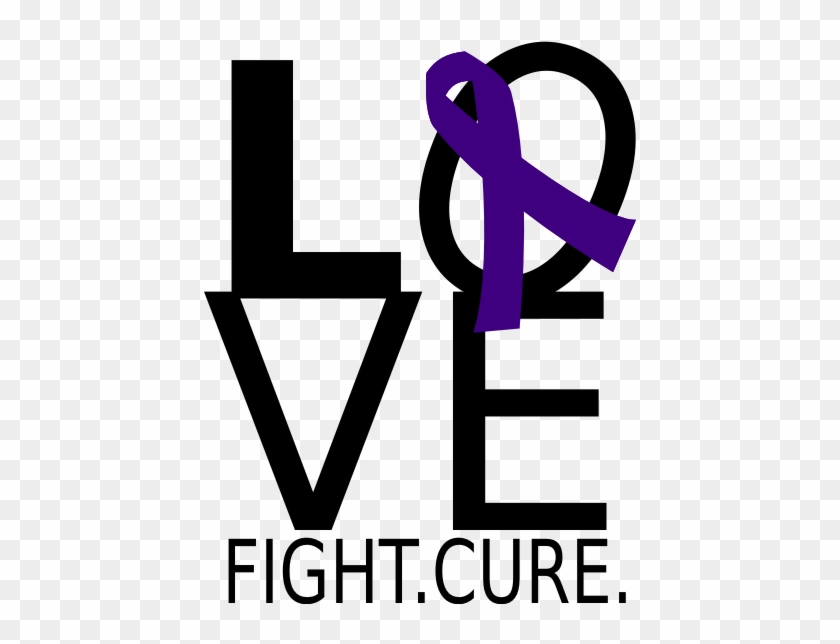 Pancreatic Cancer Purple Ribbon Clip Art #599824