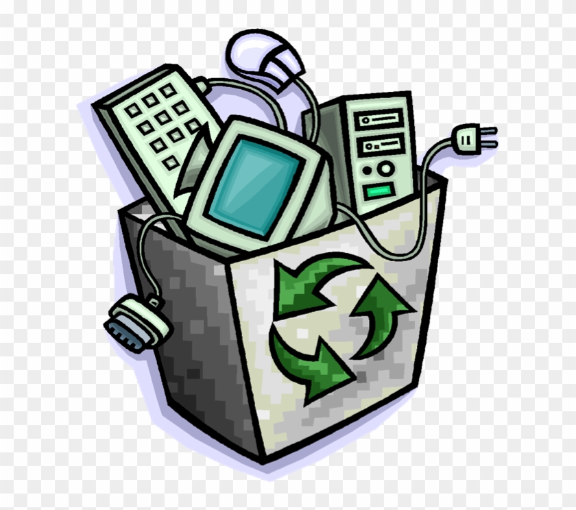 E-cycling Container Graphic - Recycle Electronics Clipart #599925
