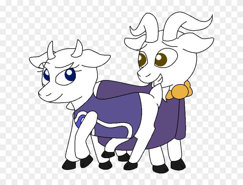Toriel And Goat Asgore By Yoshachu - Cartoon #600093