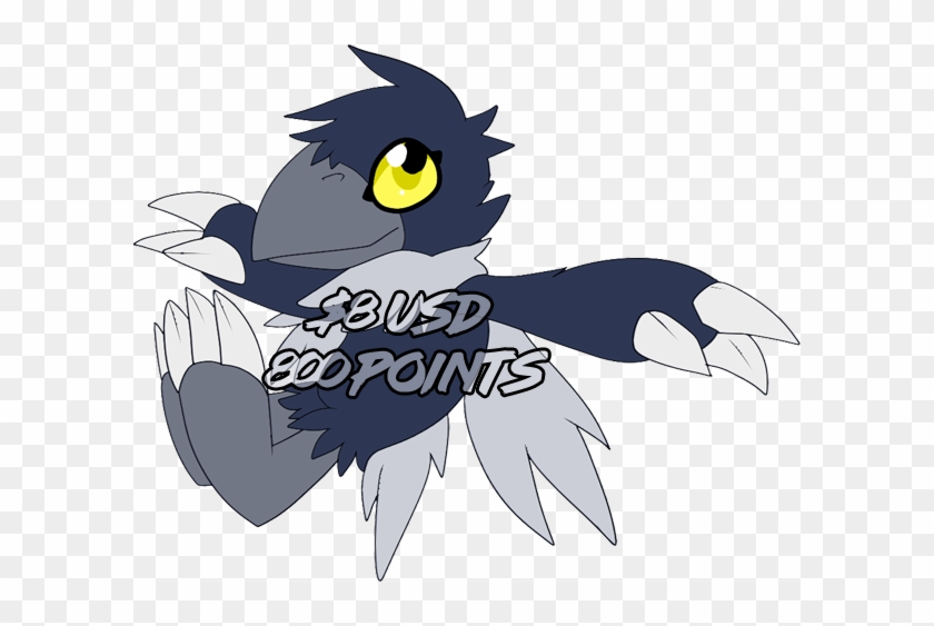 [a] Hooded Crow Digimon [sold] By Glitchgoat - Cartoon #600102
