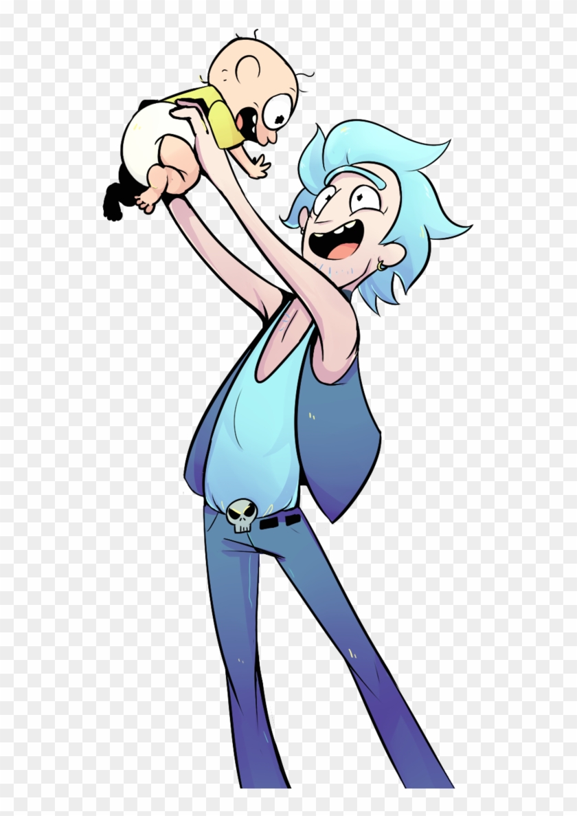 Young Rick With Baby Morty By Spanish-scoot - Baby Morty Rick And Morty #600148