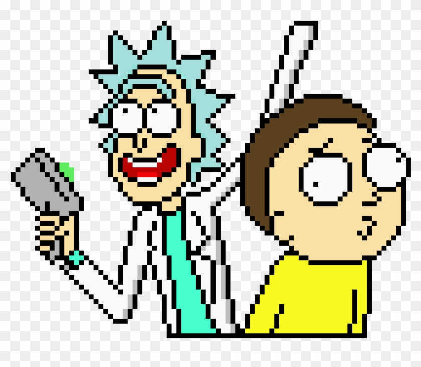 Rick And Morty Pixel Art - Rick And Morty Minecraft #600173