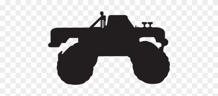 Monster Truck Silhouette Transparent Png - Silhouettes Of Monster Trucks #600224