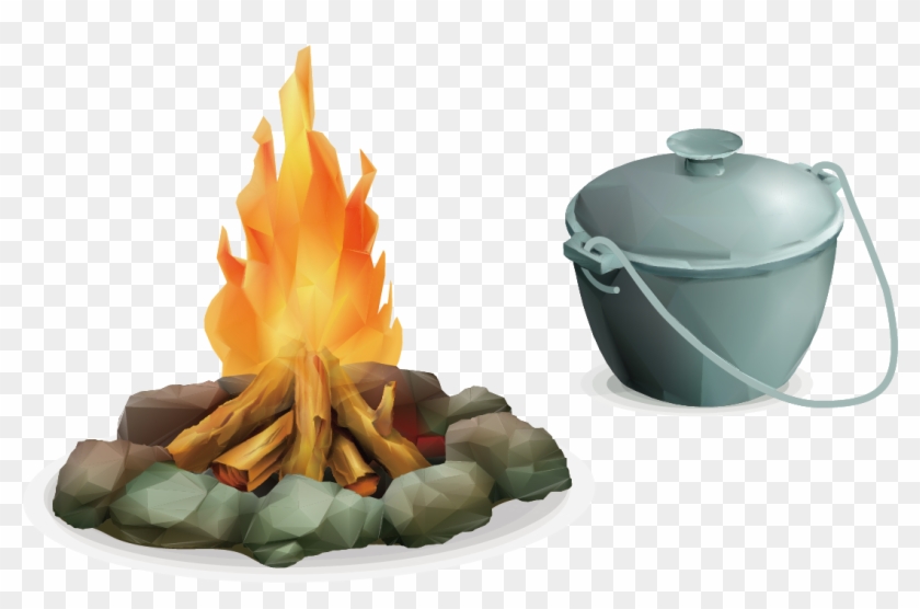 Camping Cartoon Vector Material 1240*1178 Transprent - Camping Cartoon Vector Material 1240*1178 Transprent #600295
