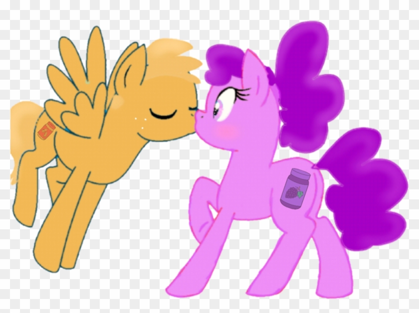 Fluffymoonpony Peanut Butter And Jelly Pony Couple - Cartoon #600242