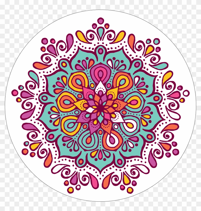 Mandala Coloring Book Rangoli Clip Art - Colorful Mandala #600381