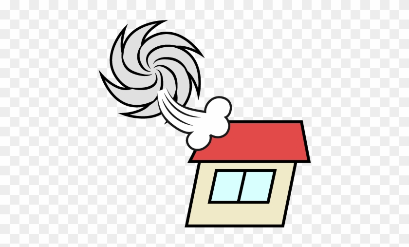 For Download Free Image - House Typhoon Clipart #600541