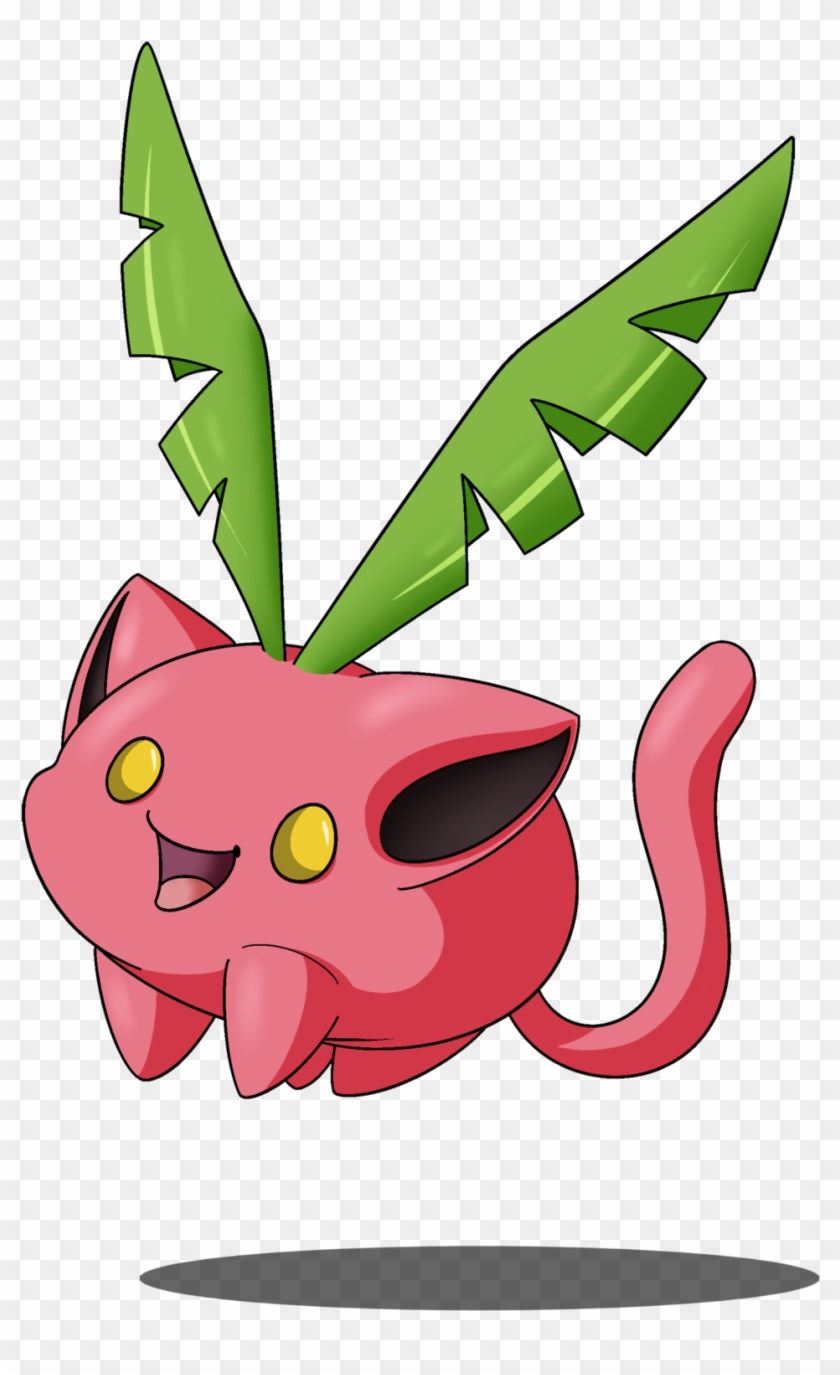 He's One Of Many Grass Types On The Fire Type Farm, - Hoppip #600729