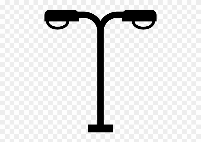 Lamp Post Vector - Street Lights Clipart Black And White #600763