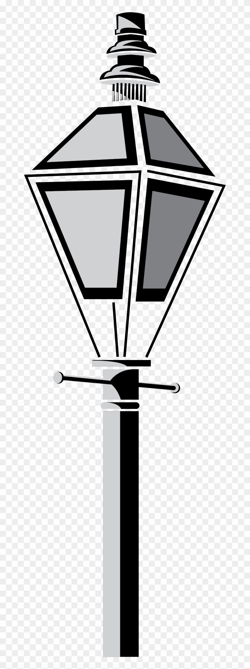 New Orleans Lamp Post Vector Clip Art - Street Light #600766