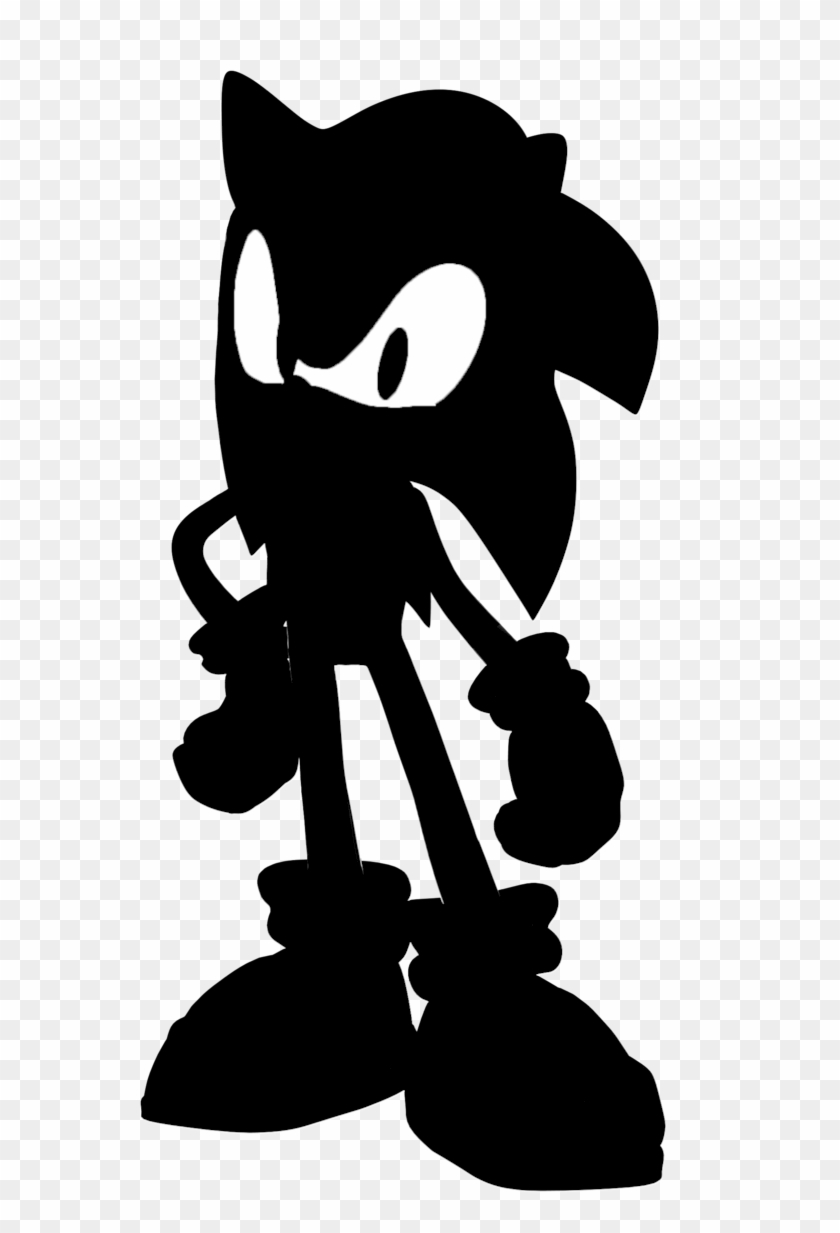 Sonic Silhouette By Sonicxhero4 On Deviantart - Sonic Silhouette #600788