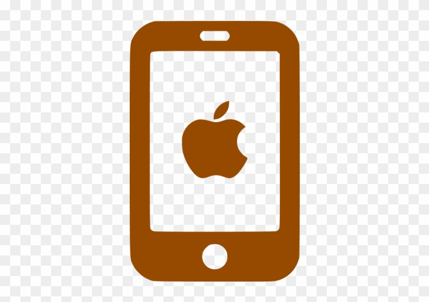 Brown Iphone Icon - Iphone Red Icon Png #600877