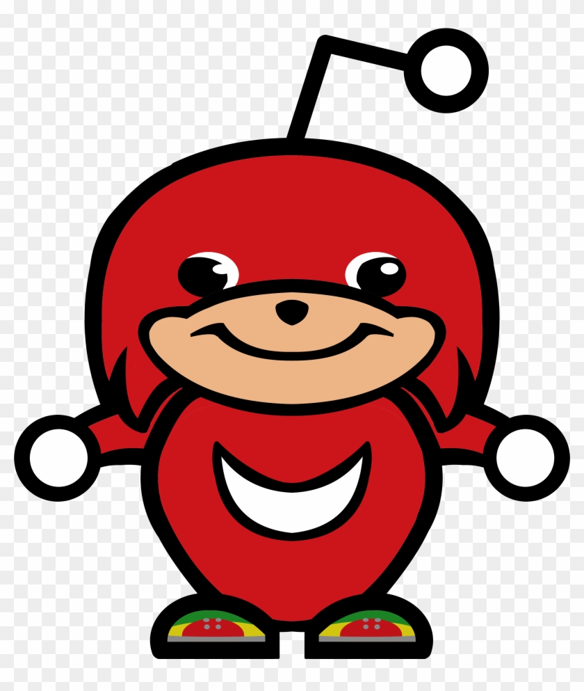 Neonaeonflux 8 1 Ugandan Knuckles Snoo By Neonaeonflux - Ugandan Knuckles Face Clipart Transparent Background #601264