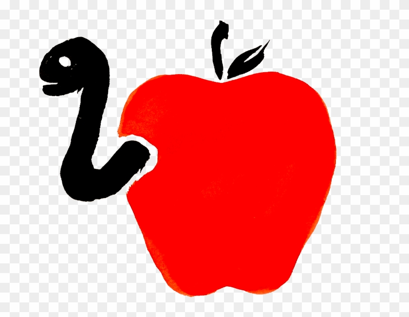 Wormy Apple - Illustration #601292