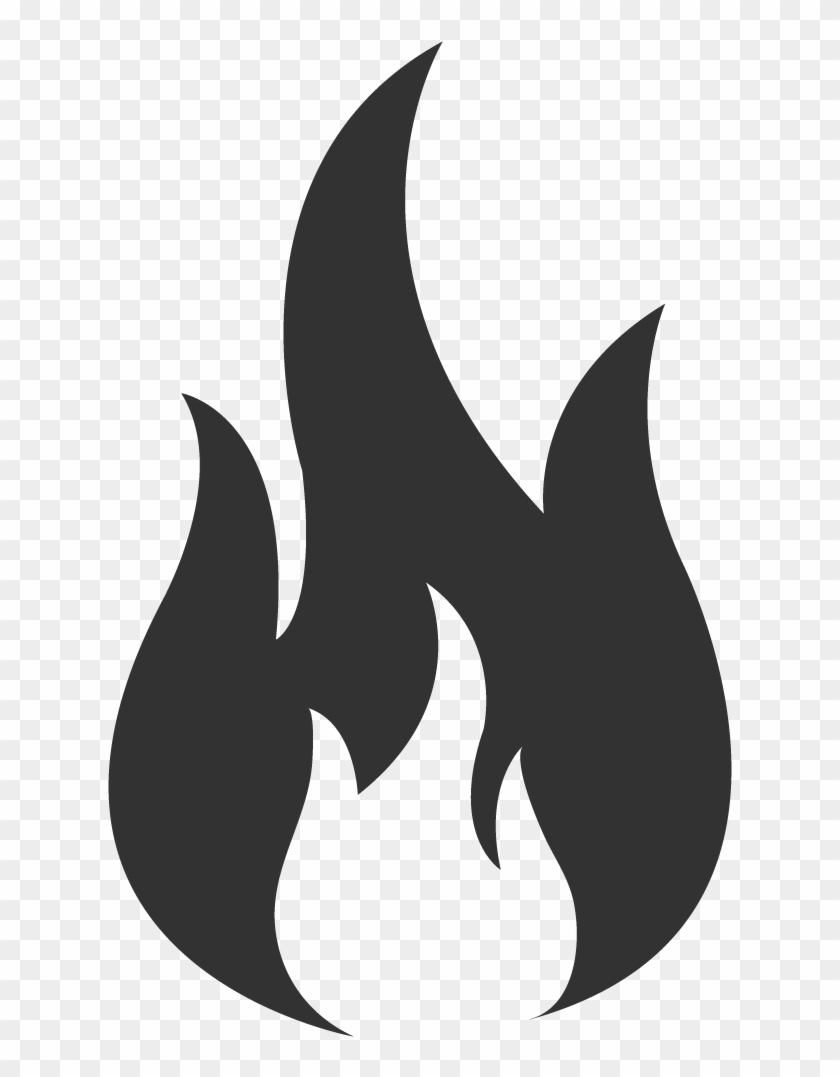 Icon Smoke Fire - Flame Icon Black Png #601339
