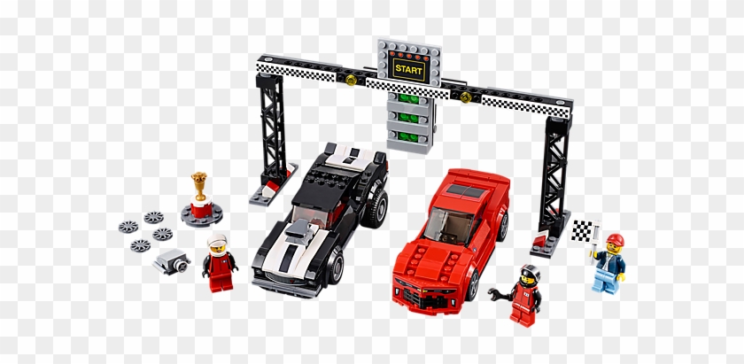 Stage A Drag Race Between The Lego® Speed Champions - Lego Chevrolet Camaro Drag Race #601405