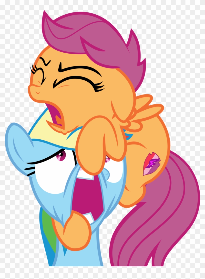 Mlp Vector - Rainbow Dash And Scootaloo #601455