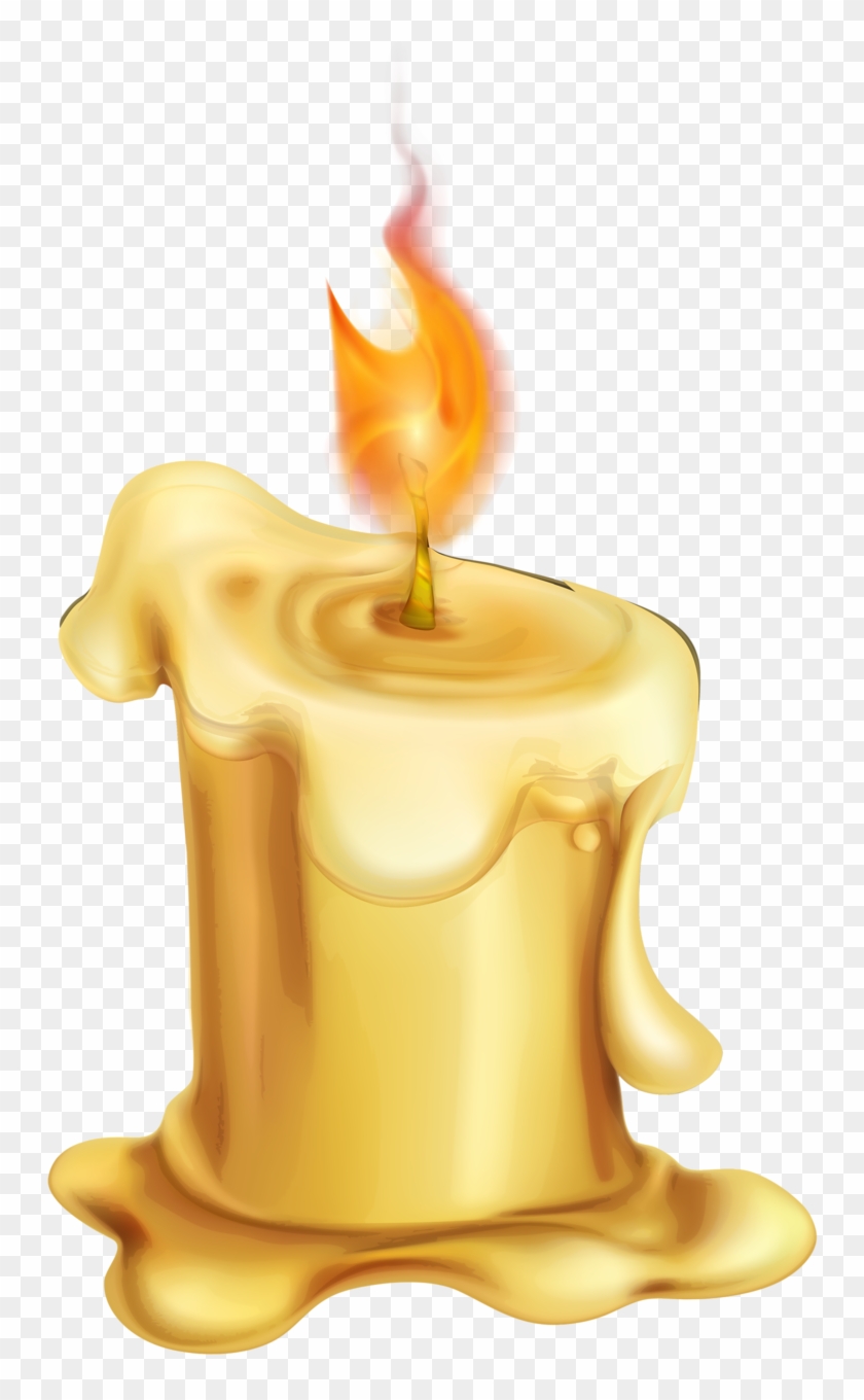 Candle Cartoon Wax - Burning Out Candle Cartoon - Free Transparent PNG  Clipart Images Download