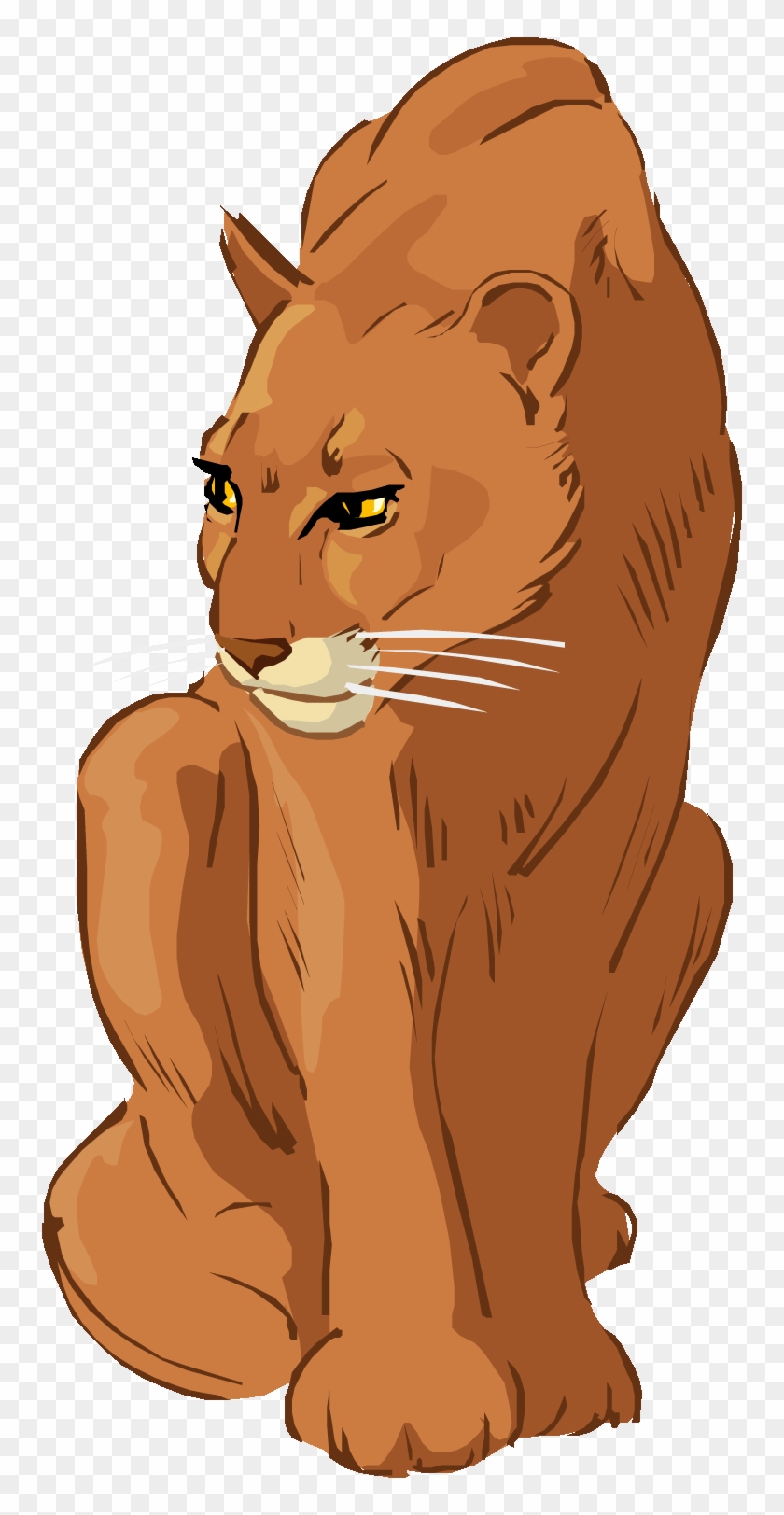 Free Lion Clipart - Cougar Animal Clipart Gif #601594