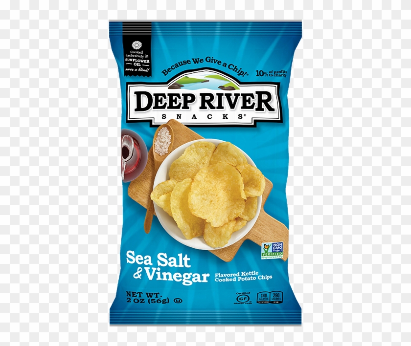Deep River Sea Salt And Vinegar Kettle Chips 2 Oz Bags - Deep River Salt And Vinegar Chips #601835