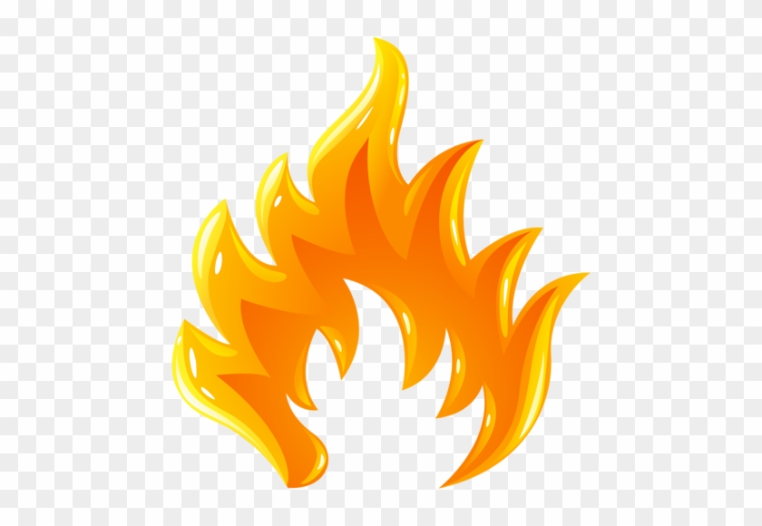 Glossy Burning Fire Flame [преобразованный] - Flame Vector #601838