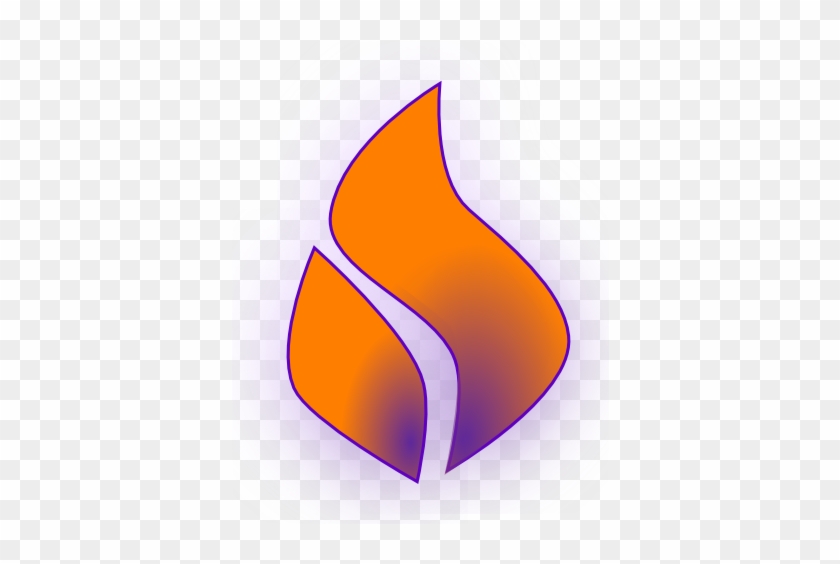 Geist Flamme Lila Oran - Purple And Orange Flame #601878
