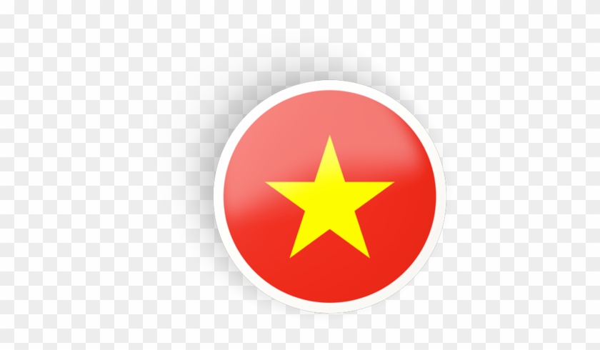 Illustration Of Flag Of Vietnam - Vietnam Flag Round #601992