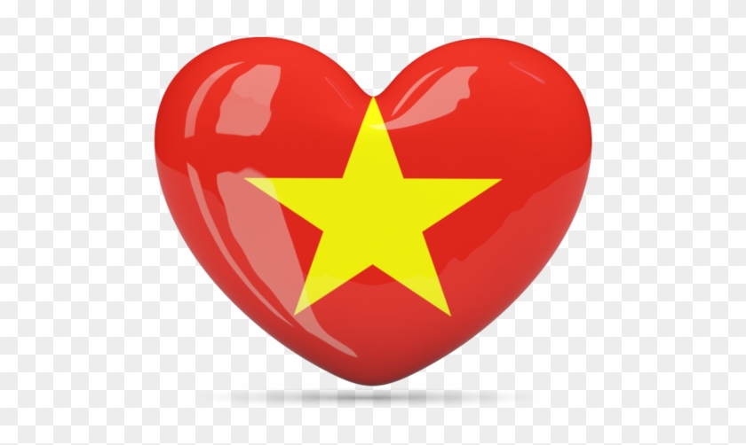 Illustration Of Flag Of Vietnam - Trái Tim Việt Nam #602008