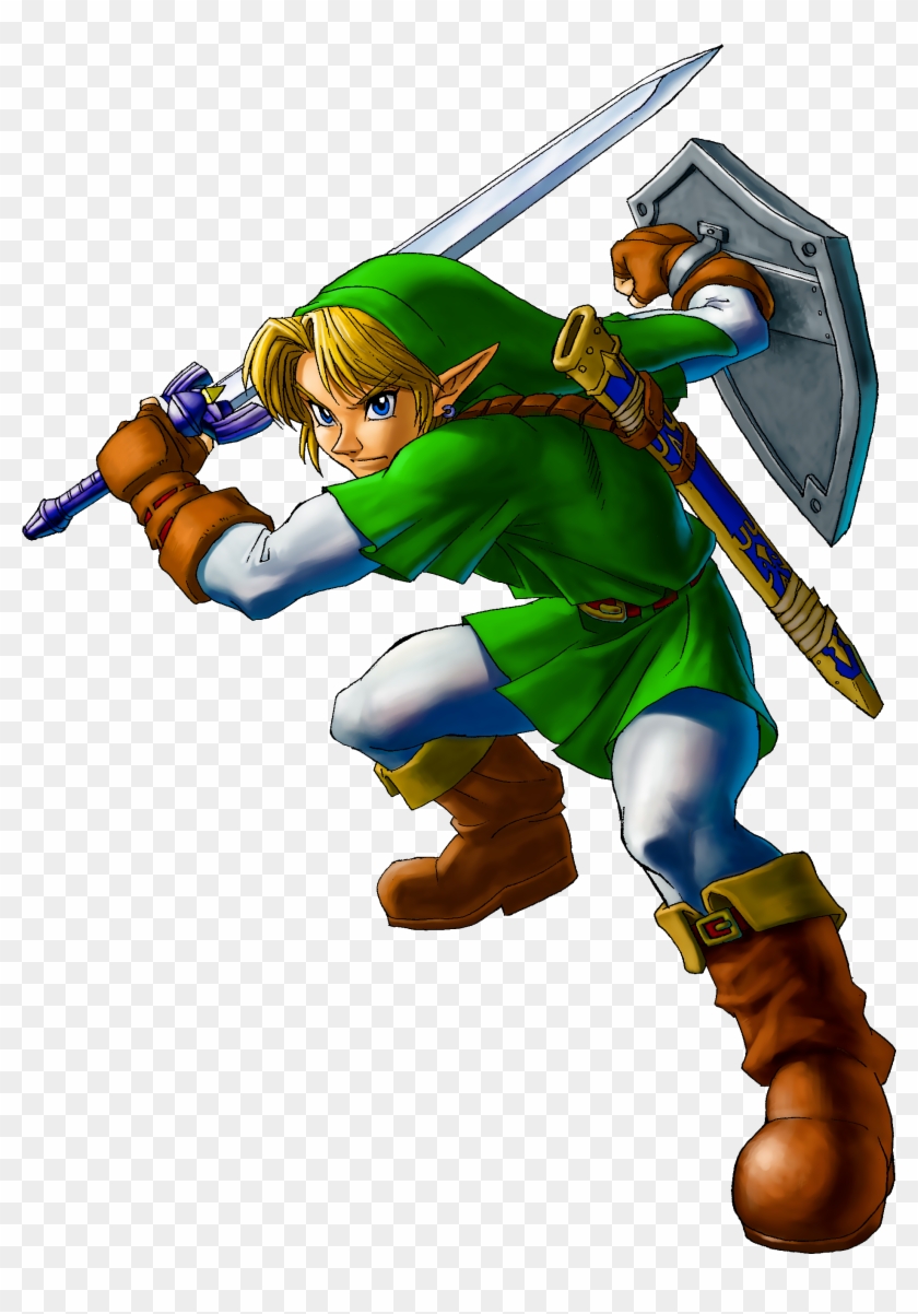 Link Artwork 2 - Legend Of Zelda Ocarina Of Time Adult Link #602043