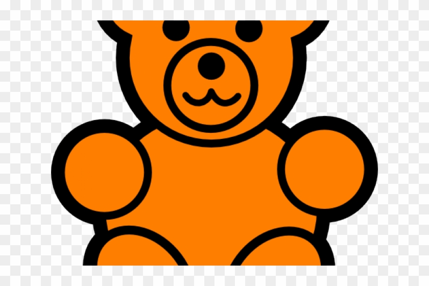 Orange Bear Cliparts - Teddy Bear Clip Art #602054
