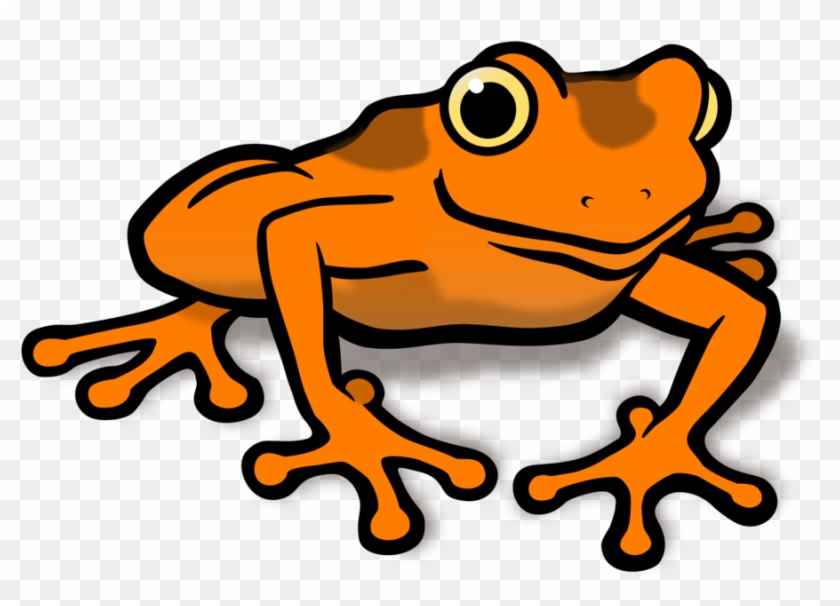 Orange Clipart Frog - Orange Frog Clipart #602069
