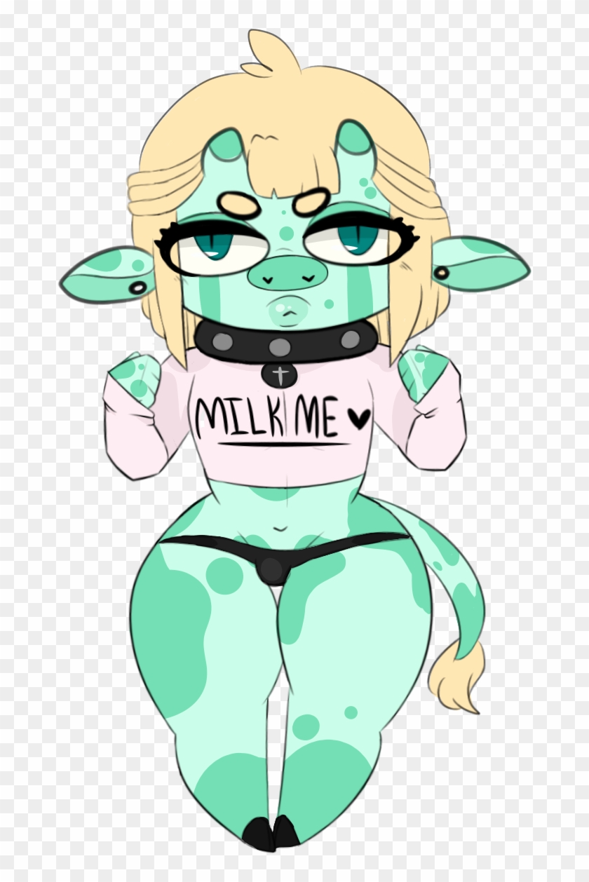 Ota Femboy Mint Cow Closed By Lemonadebat - Drawing #602091