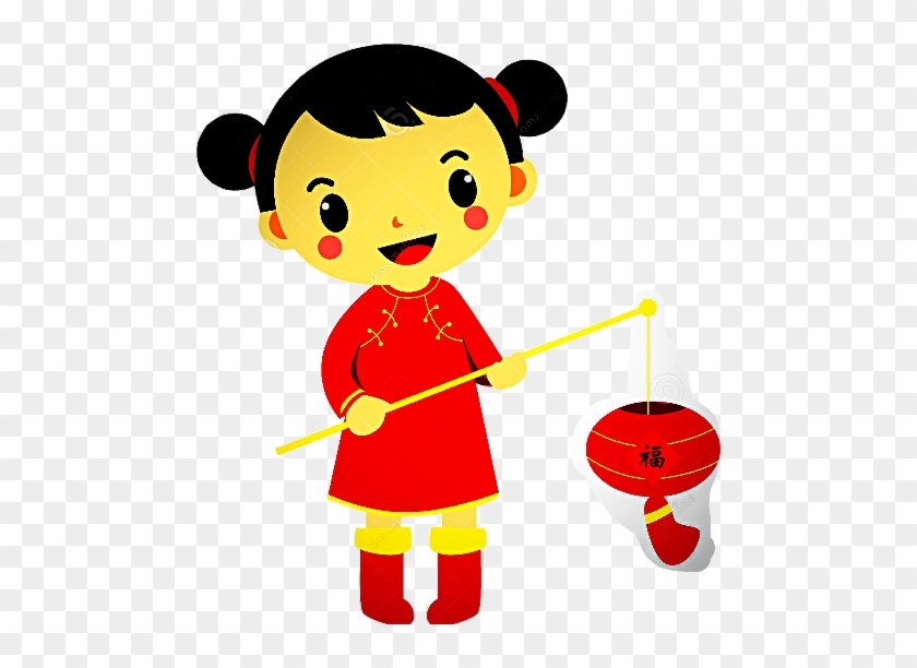 Little Chinese Girl Cartoon - Free Transparent PNG Clipart Images Download