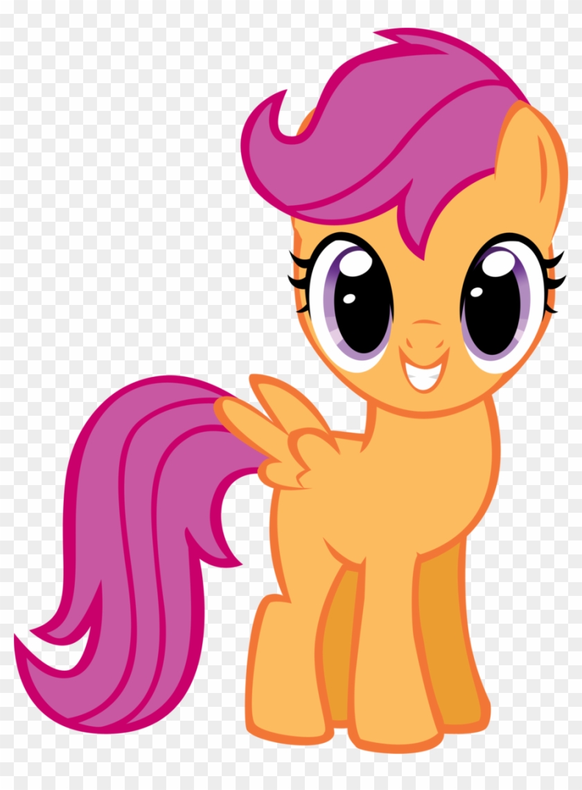 My Little Pony Scootaloo Baby - My Little Pony Вектор Scootaloo #602247