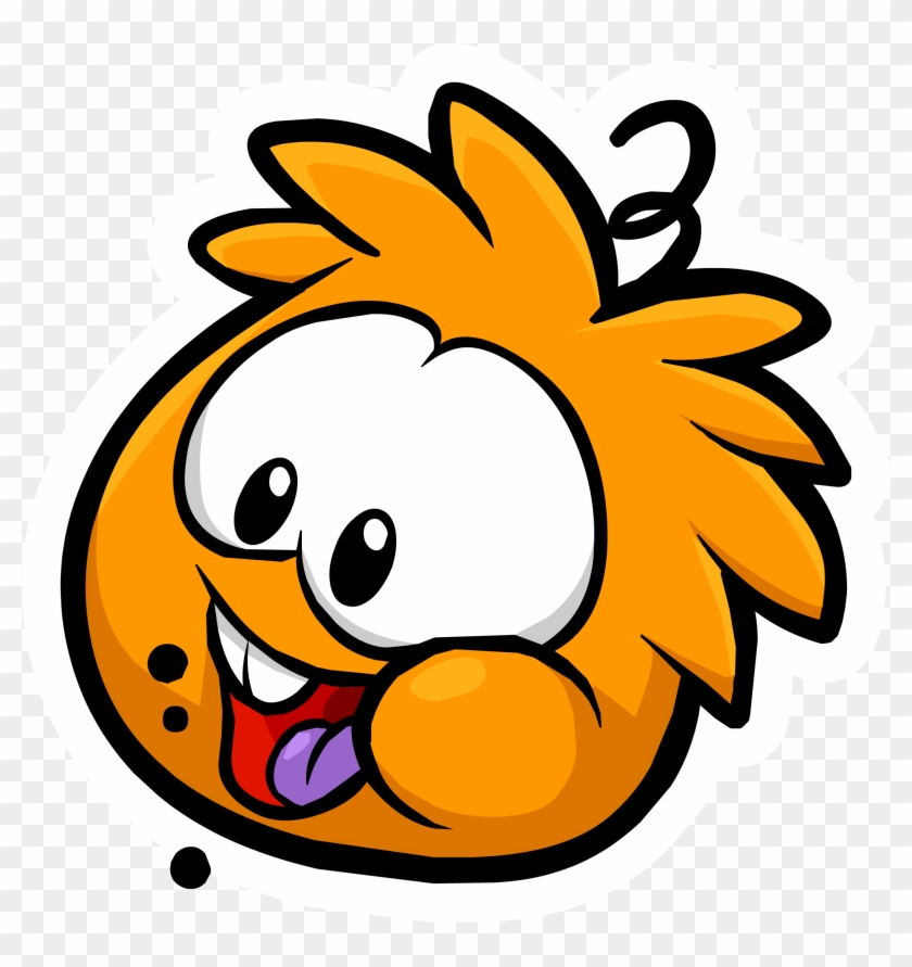 Orange Puffle Pin - Club Penguin Puffles Png #602255