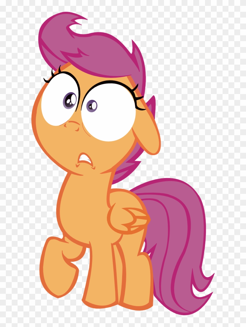 Scootaloo Vector No Dirt By Herrmyrddin - My Little Pony Scootaloo Scared #602250