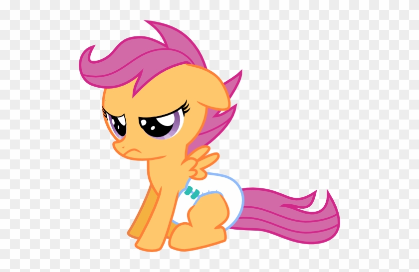Diaper Scootaloo Sit Down And Disgusted - Down And Disgusted #602264