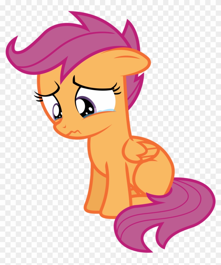 Vector - My Little Pony Scootaloo Sad #602349