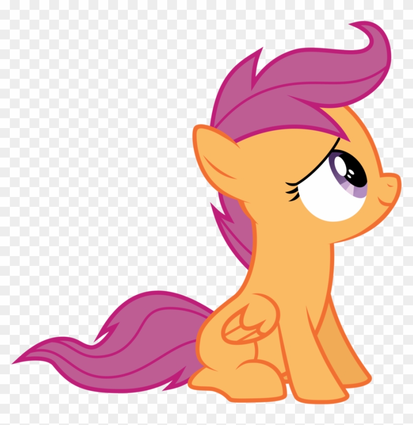 Vector Sitting Scootaloo By Kyss - Scootaloo #602353
